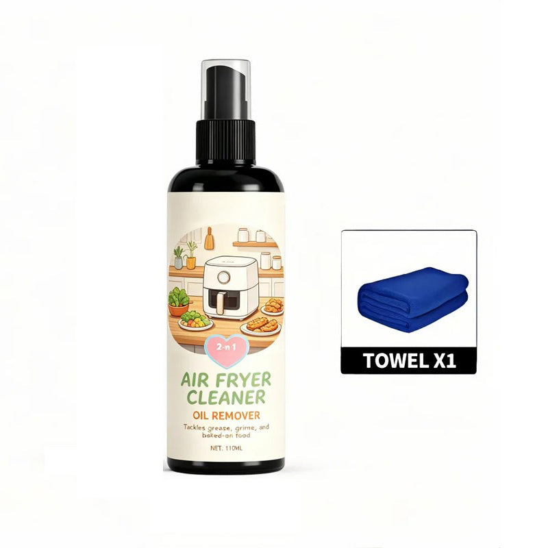 🥳OFFERTA 2026🥳💞50K+ VENDUTI!🔍✨ 50% DI SCONTO! Detergente 2 in 1 per Friggitrice ad Aria – Sgrassante e pulente, sicuro per rivestimenti antiaderenti. Spruzza e pulisci. Include asciugamano! 🧼💪