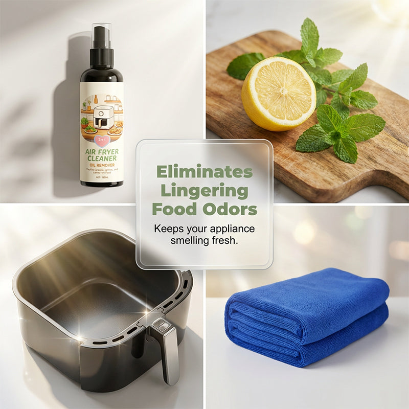Spray pulitore e sgrassante 2-in-1 per friggitrice ad aria