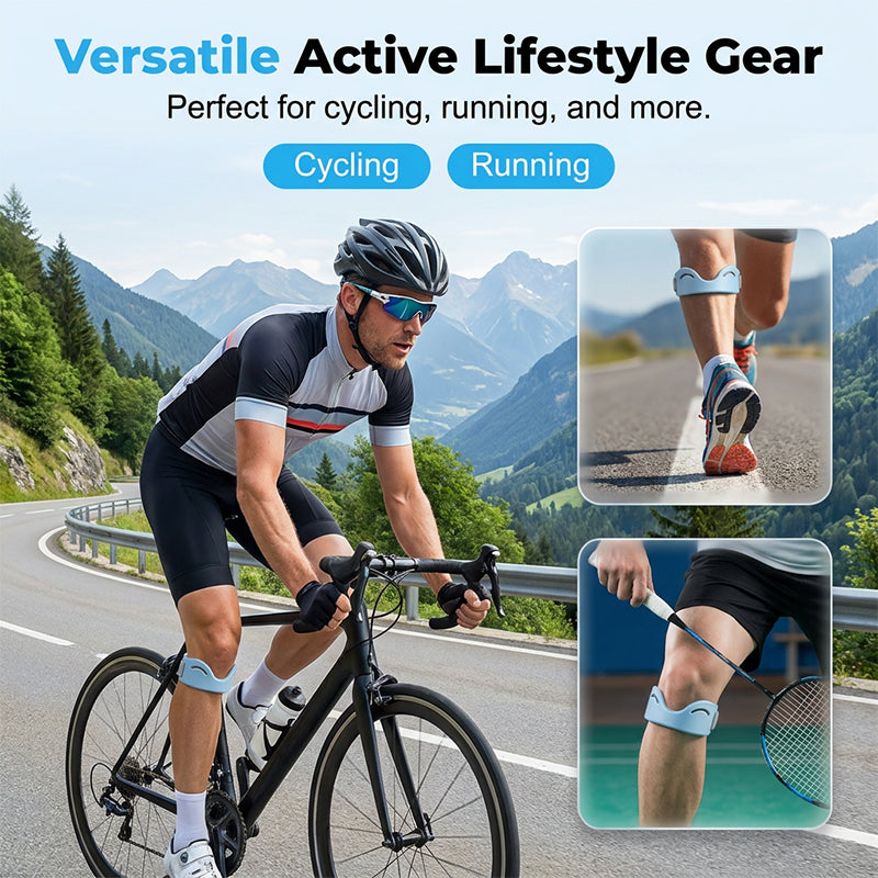 Fascia in silicone per rotula – supporto ammortizzante e traspirante 🦵