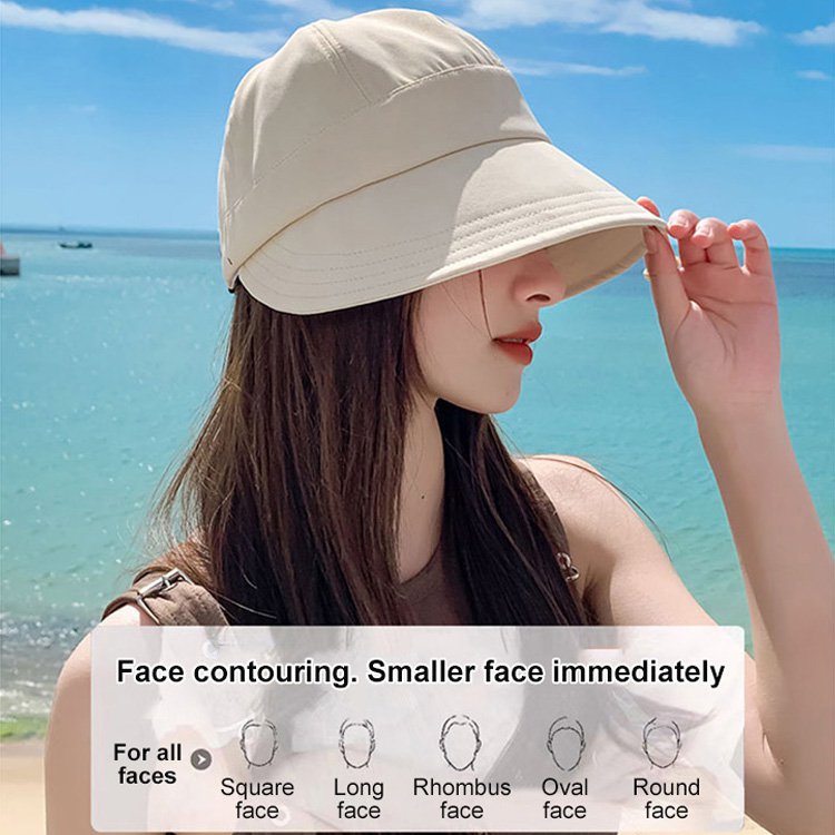 Cappello con protezione UV senza trucco