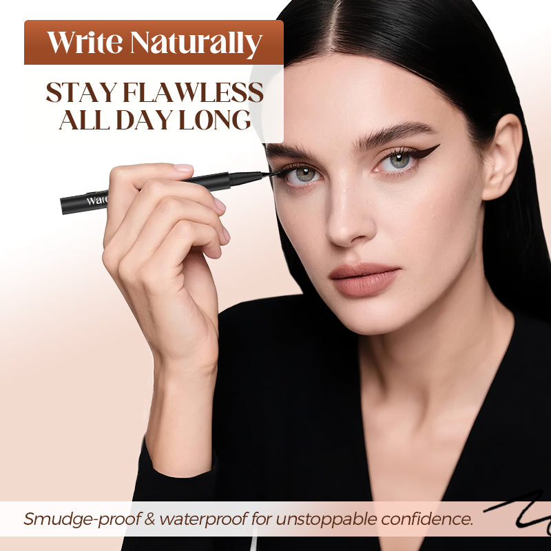Eyeliner e timbro per ciglia impermeabili 2 in 1