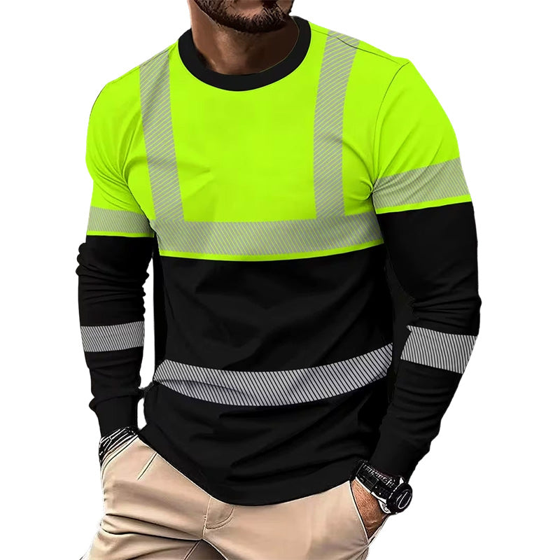 👕 50% RABATT! 🏃‍♂️ Sportslig herre langerms – Fukttransporterende & med diskré trykk – Perfekt til aktive dager, jogging eller fritid – pustende og behagelig 🌿