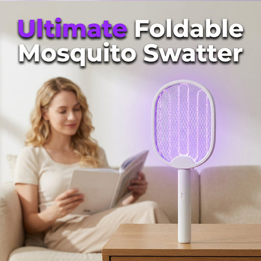 🥳OFFERTA IMPERDIBILE 2026🥳💞OLTRE 50.000 VENDUTI!🦟⚡ SCONTO DEL 50%! Racchetta antizanzare pieghevole 2 in 1: scossa manuale + trappola automatica UV.