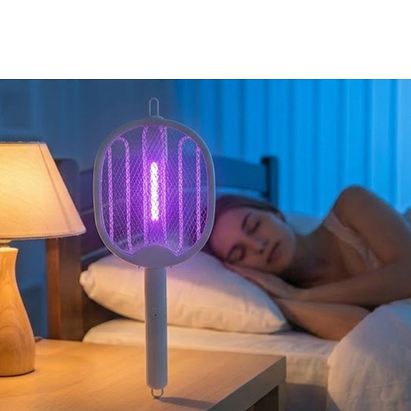 🥳OFFERTA IMPERDIBILE 2026🥳💞OLTRE 50.000 VENDUTI!🦟⚡ SCONTO DEL 50%! Racchetta antizanzare pieghevole 2 in 1: scossa manuale + trappola automatica UV.