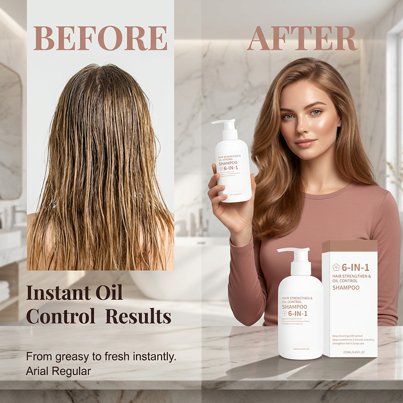 Shampoo Rinforzante per Capelli e Controllo del Sebo