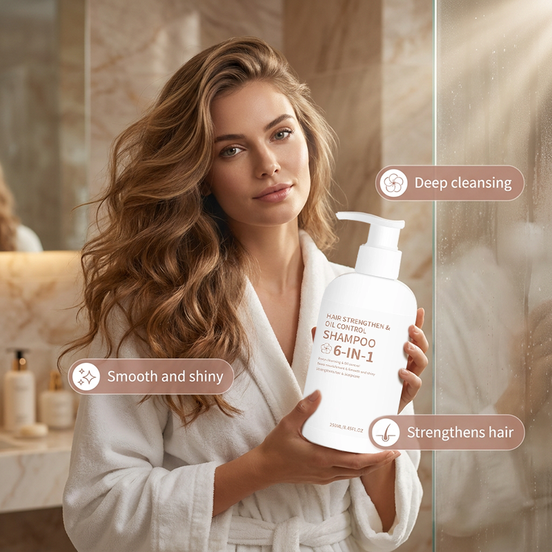Shampoo Rinforzante per Capelli e Controllo del Sebo