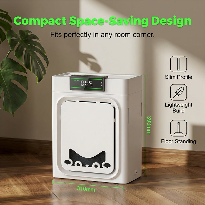 Purificatore d'Aria per Animali – Cattura Peli & Forfora, Doppio HEPA, Filtro Lavabile, Design Compatto, 2 Pack a Scelta