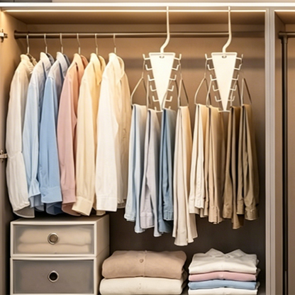 🔥 Organizer triangolare per armadio – Sfrutta al meglio lo spazio per vestiti, accessori e altro ancora 👕💖