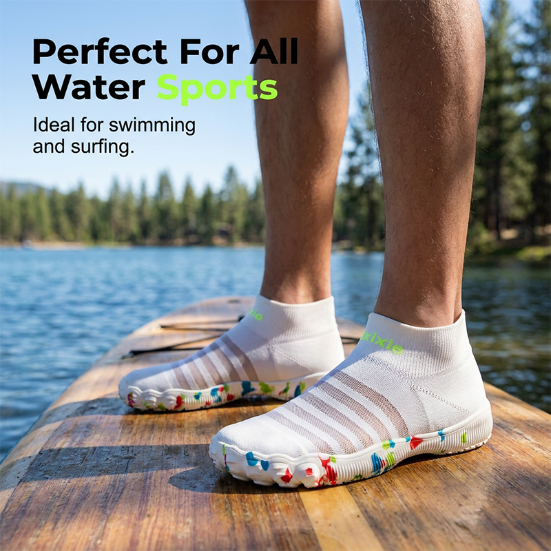 🌊 OFFERTA LIMITATA 50% DI SCONTO! ✨ Scarpe Acquatiche Unisex Traspiranti – Tomaia in Mesh, Fori di Drenaggio, Suola Antiscivolo 🏖️