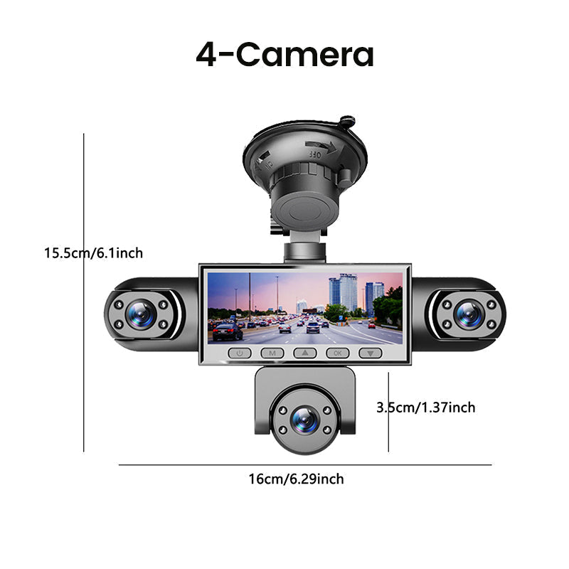 🎉 Saldi 2026 — Oltre 36.000 pezzi venduti! 🚗 Videoregistratore panoramico con 5 telecamere – visione completa senza angoli ciechi 🛡️✨