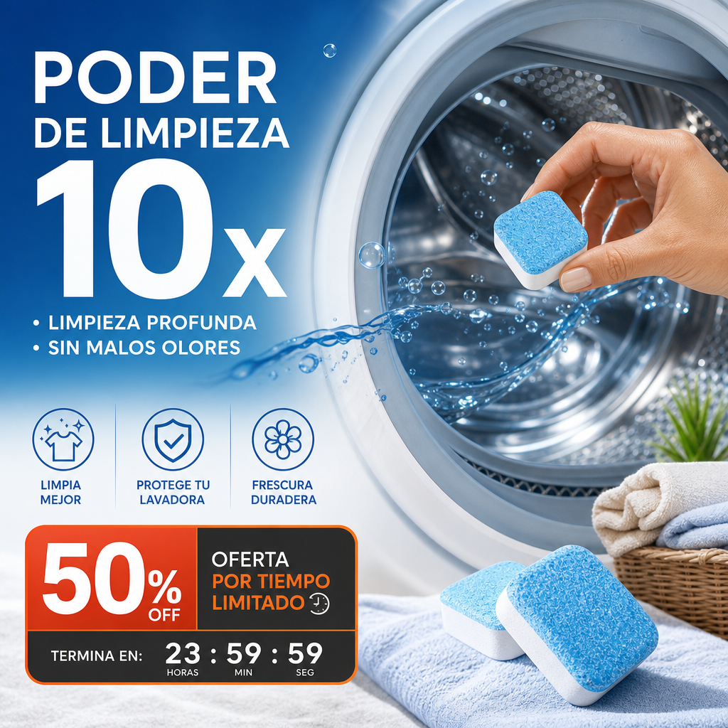 💐SCONTO DEL 50%! Detergente per lavatrici – Azione rapida, non richiede risciacquo, adatto a tutti i tipi di lavatrici 🌀⏱️【Prezzo eccezionale】