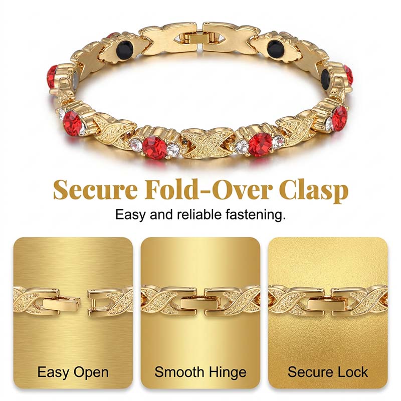 Bracciale Magnetico alla Moda con Strass