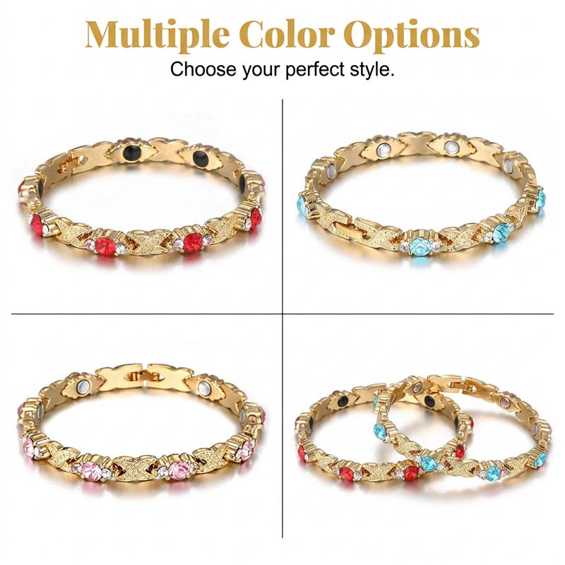 Bracciale Magnetico alla Moda con Strass