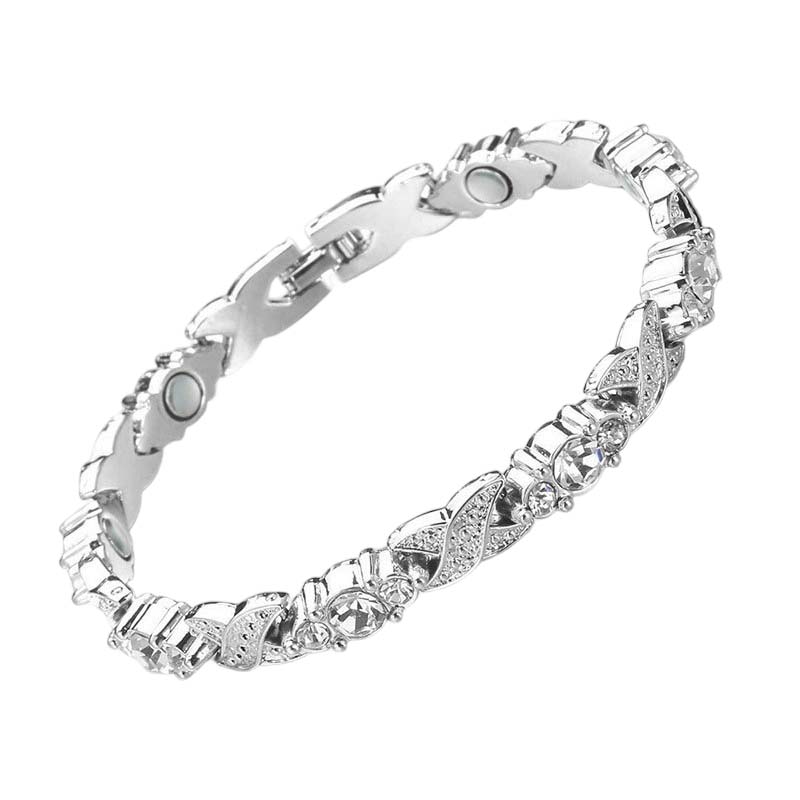 Bracciale Magnetico alla Moda con Strass