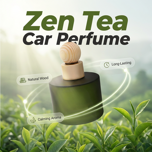 Profumo per Auto con Sfera Diffusore in Legno Naturale