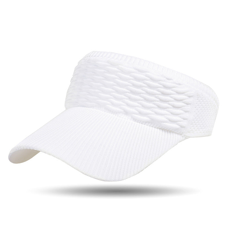Cappello con visiera parasole in maglia traspirante da donna