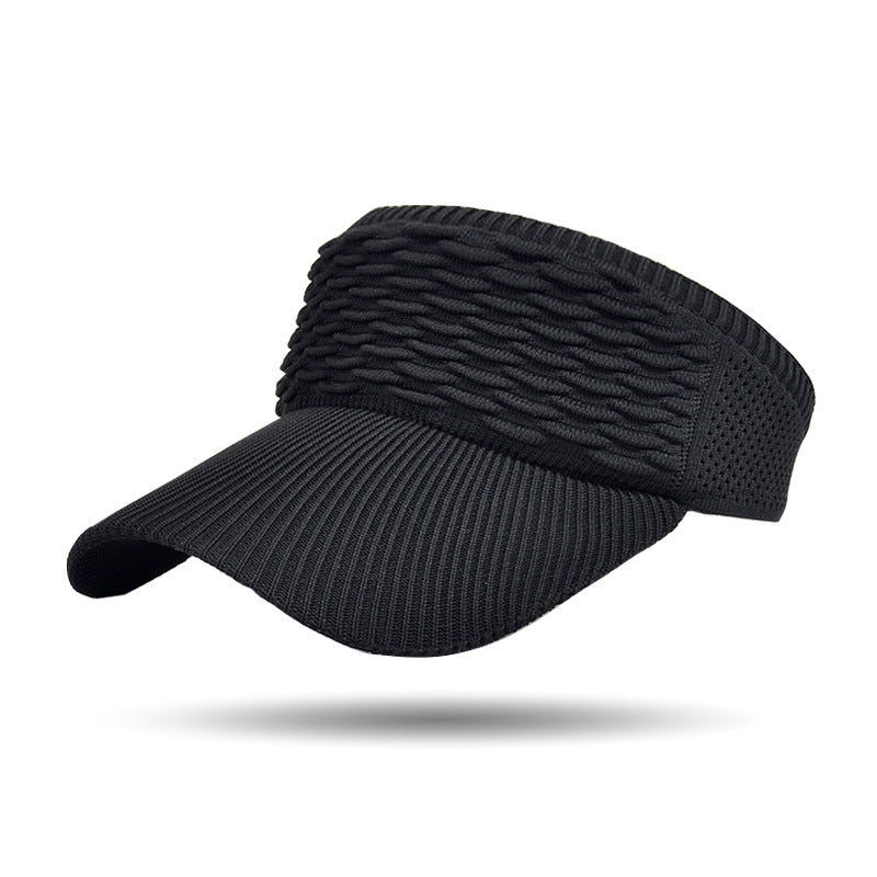 Cappello con visiera parasole in maglia traspirante da donna