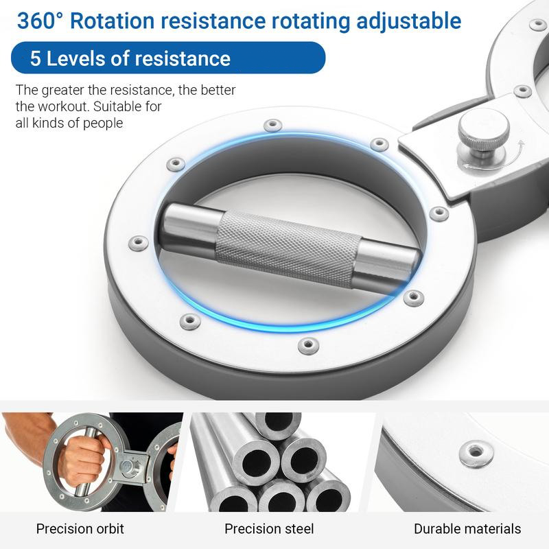 [Attrezzo da palestra per le braccia] Spinning Rotator Burn Machine, attrezzo da 12 libbre per braccia e spalle con resistenza regolabile, attrezzo per l'allenamento dell'avambraccio e della forza di presa per uomini e donne – per casa e palestra
