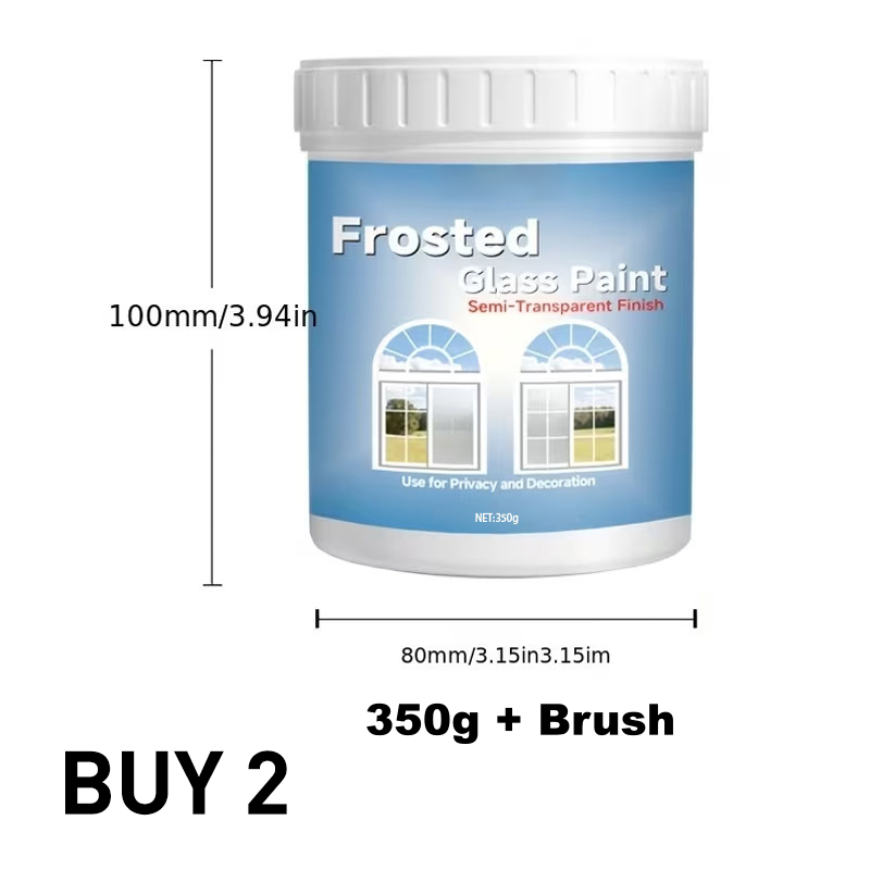 🥳PROMO 2026🥳 💞OLTRE 40.000 VENDUTI! 🪟🎨 SCONTO DEL 50%! Vernice effetto vetro satinato per privacy – a base d'acqua, impermeabile, non tossica. Proteggi la tua privacy senza perdere la luce naturale! 🛡️✅