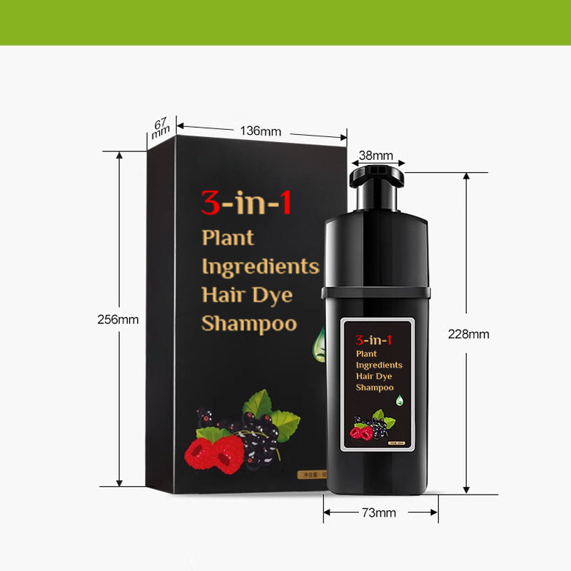 Shampoo per tinture per capelli con ingredienti vegetali