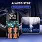 Pompa d'aria portatile senza fili per auto con luce LED