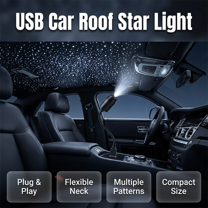 Luce proiettore di stelle per tetto auto USB