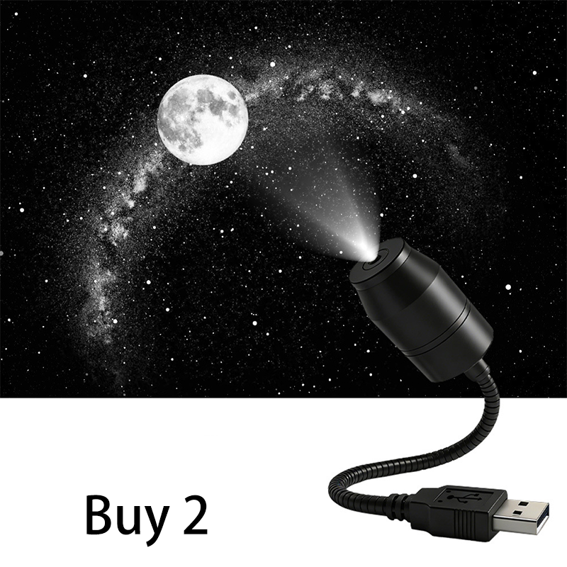 Luce proiettore di stelle per tetto auto USB