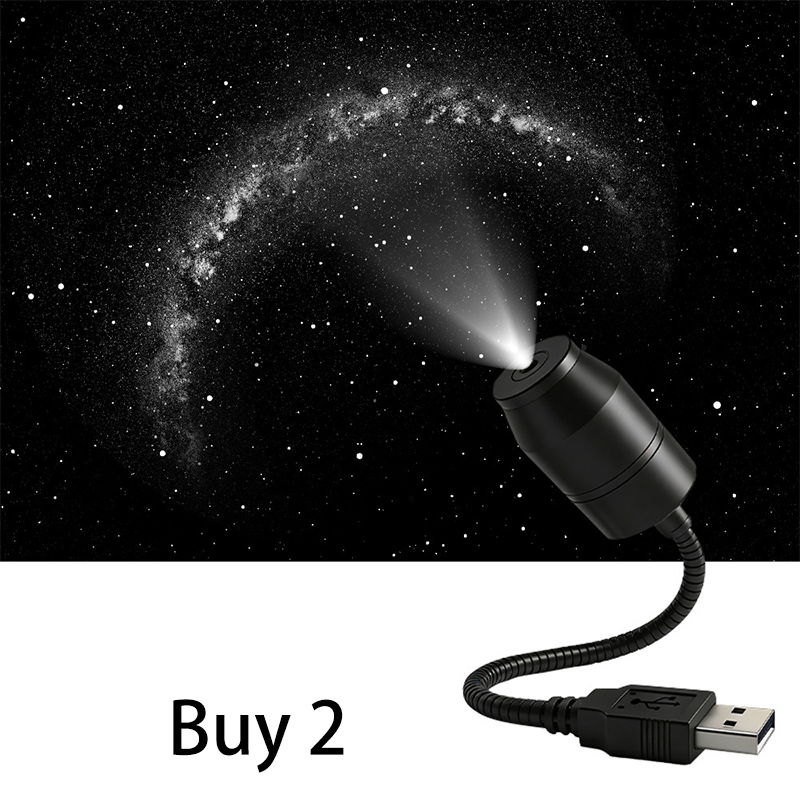 Luce proiettore di stelle per tetto auto USB