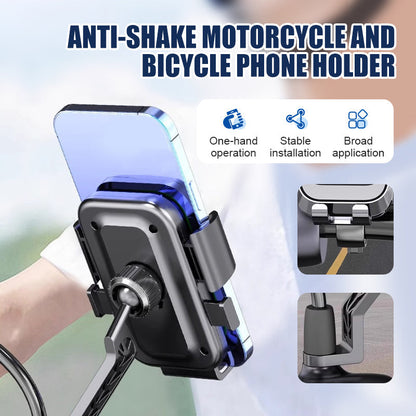 Supporto anti-vibrazioni per telefono da moto e bicicletta