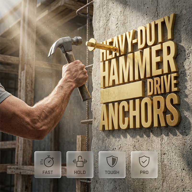 Hammer Drive Pin Anchor for Concrete & Brick