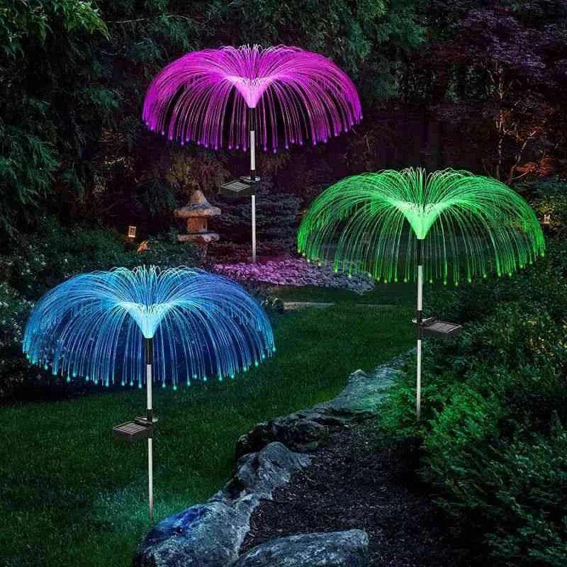 🔥ACQUISTA 1 E RICEVI 1 GRATIS (CONFEZIONE DA 2)🔥Luce ambientale solare impermeabile per prato esterno che cambia colore a forma di medusa