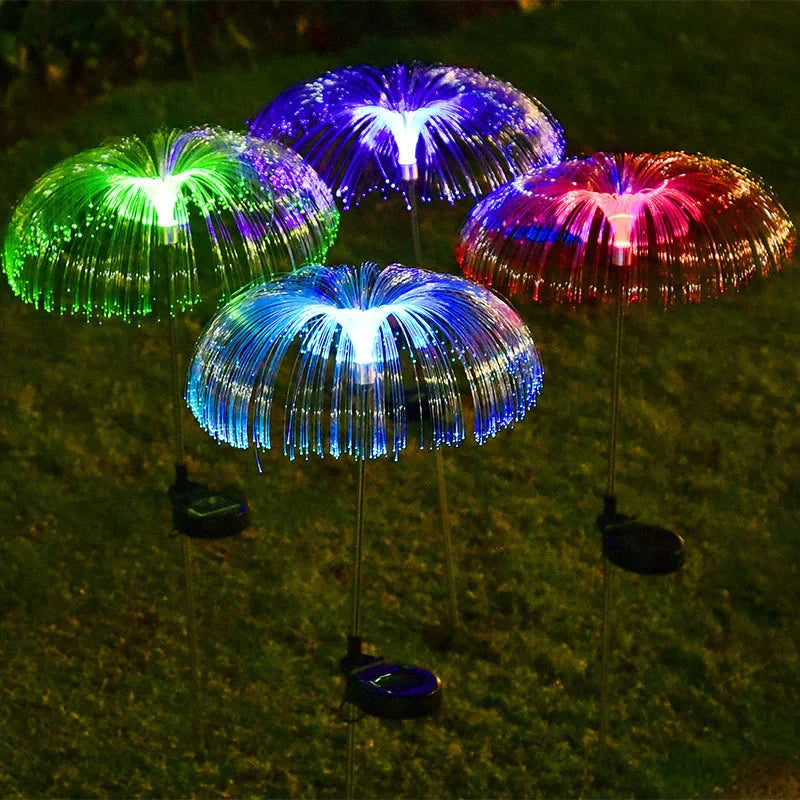 🔥ACQUISTA 1 E RICEVI 1 GRATIS (CONFEZIONE DA 2)🔥Luce ambientale solare impermeabile per prato esterno che cambia colore a forma di medusa