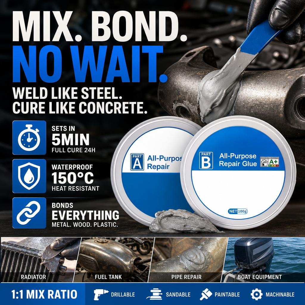 🔥 50% di sconto a tempo limitato | AB Supercolla: Riporta in vita gli oggetti rotti – forte ma flessibile, non si spezza!