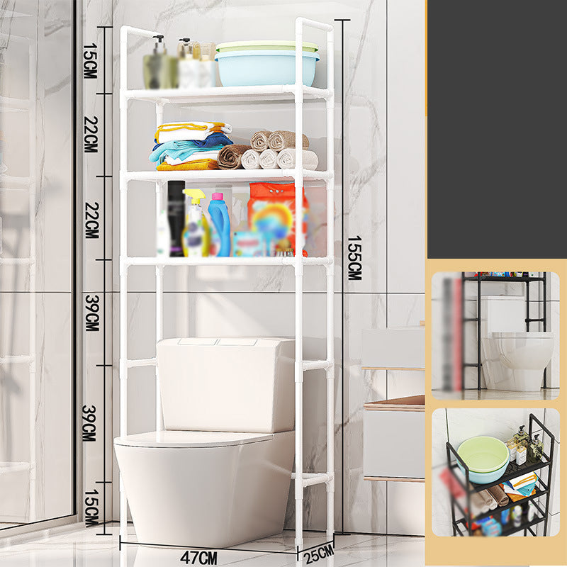 🔥Nuovo prodotto di punta❤️‍🔥Mensola organizer per bagno e lavanderia senza foratura