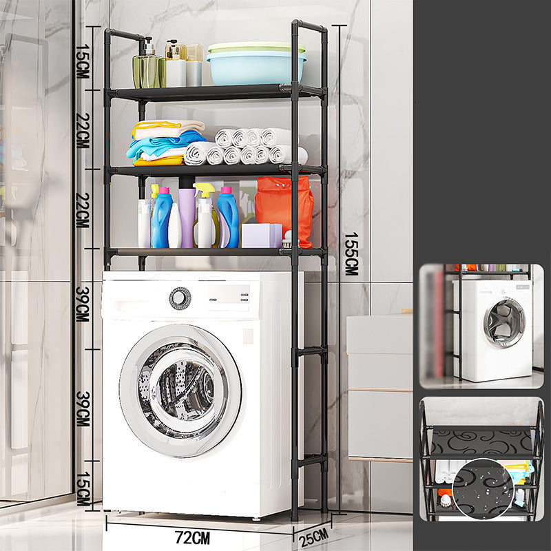 🔥Nuovo prodotto di punta❤️‍🔥Mensola organizer per bagno e lavanderia senza foratura