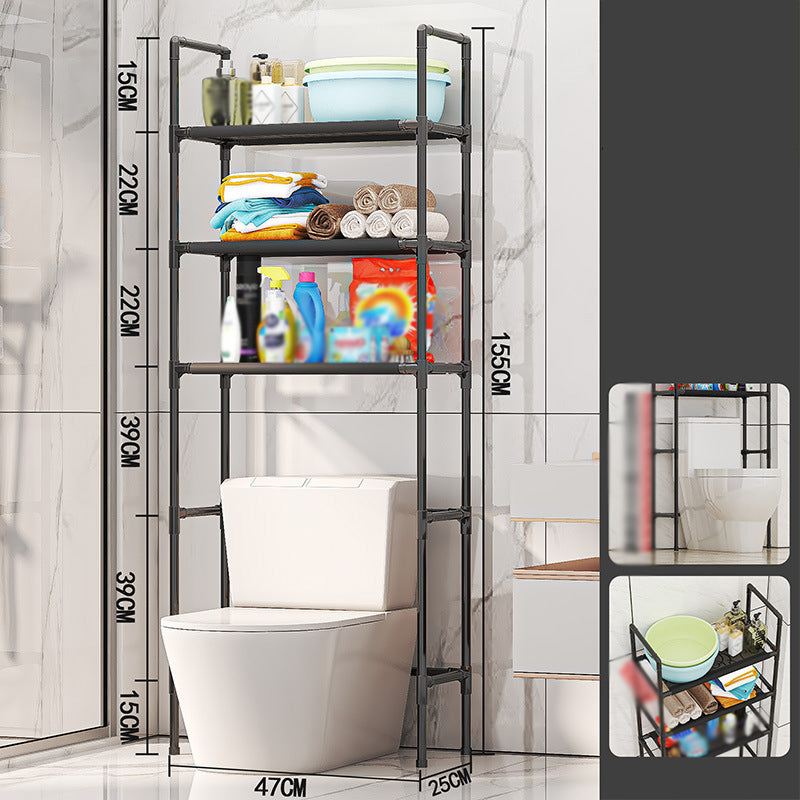 🔥Nuovo prodotto di punta❤️‍🔥Mensola organizer per bagno e lavanderia senza foratura