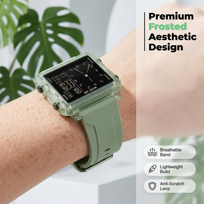 ⌚ ORA CON IL 50% DI SCONTO! 💧 Orologio digitale trasparente – resistente all’acqua fino a 50 m, display luminoso e visualizzazione ibrida – Lo stile incontra la funzionalità ✨