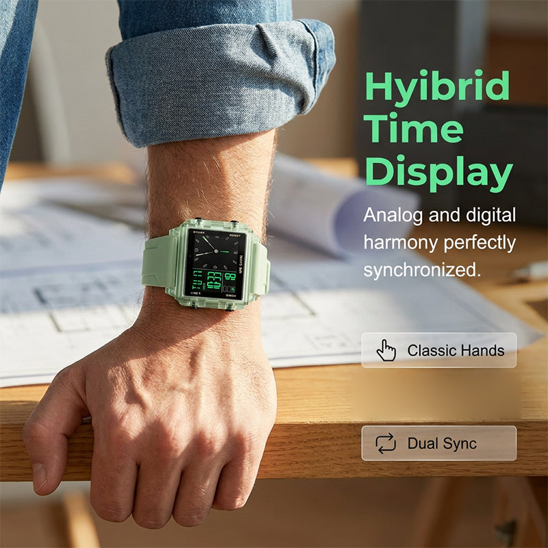 ⌚ ORA CON IL 50% DI SCONTO! 💧 Orologio digitale trasparente – resistente all’acqua fino a 50 m, display luminoso e visualizzazione ibrida – Lo stile incontra la funzionalità ✨