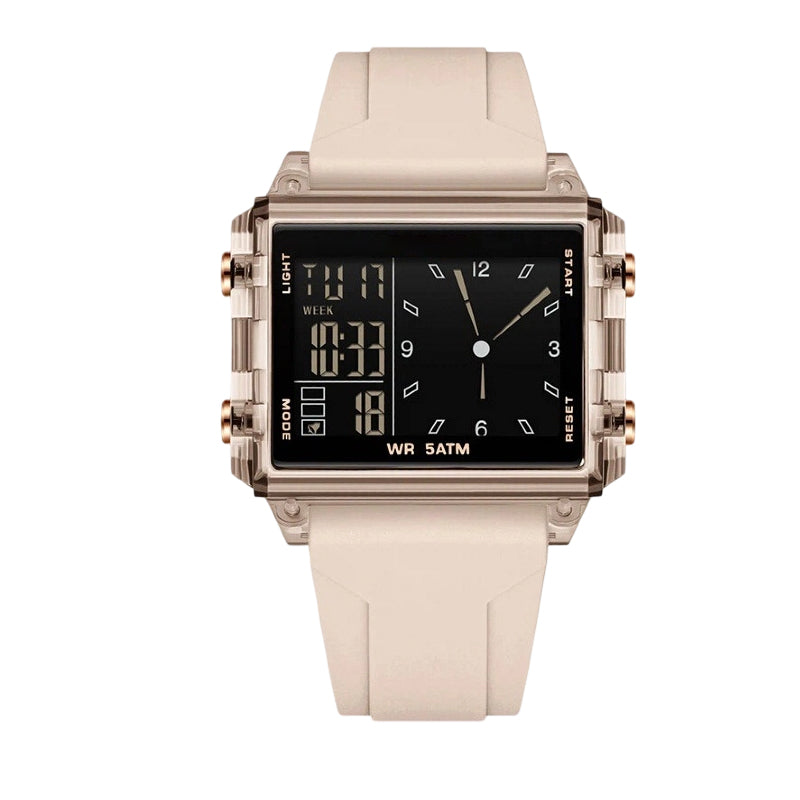 ⌚ ORA CON IL 50% DI SCONTO! 💧 Orologio digitale trasparente – resistente all’acqua fino a 50 m, display luminoso e visualizzazione ibrida – Lo stile incontra la funzionalità ✨