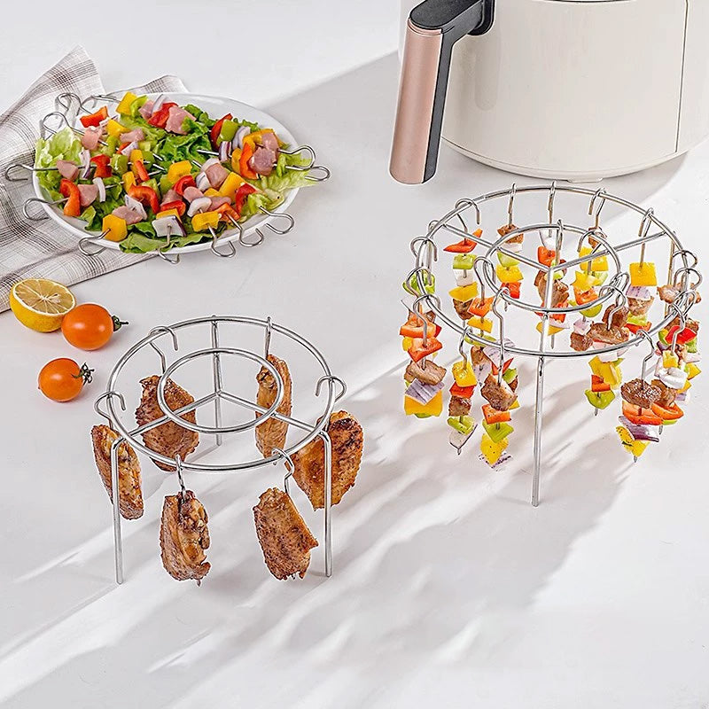 Set di Griglie Multi-Funzione per Friggitrice ad Aria in Acciaio Inox
