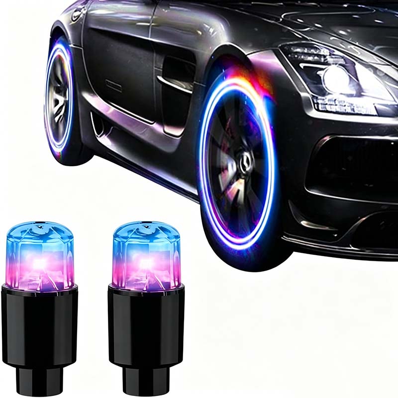 Luci LED per tappi valvole per auto e moto