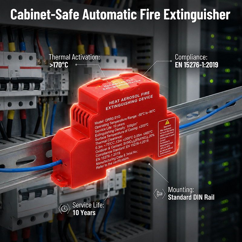 🧯🌡️ Estintore automatico termico – attivazione a contatto con il calore – Sicurezza garantita in cucina e in auto! 🚗🏠