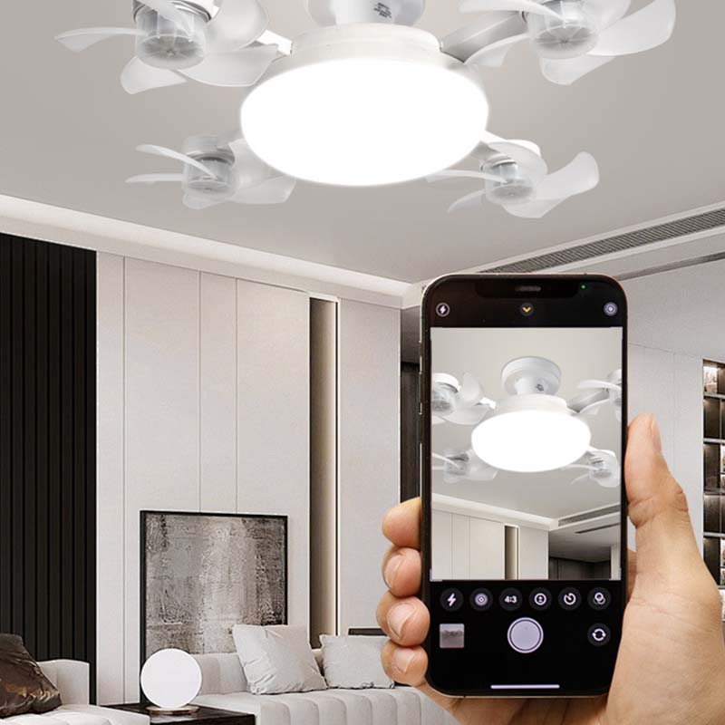 💡⏰ Ultimo Giorno | Ventilatore Soffitto Attacco E27 LED 2in1 -50%