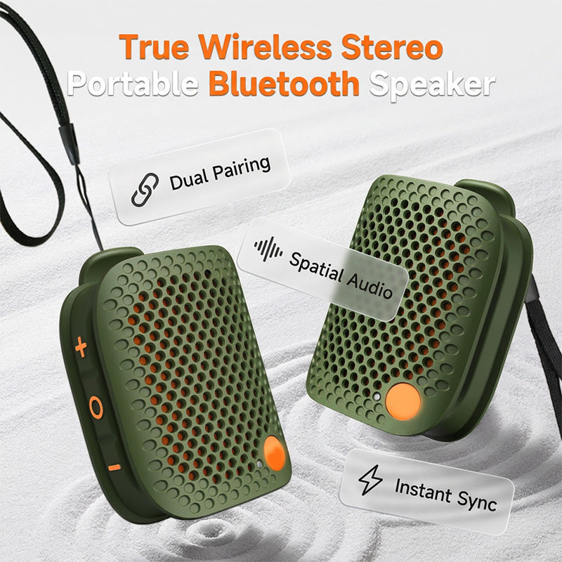 ⏳Offerta Limitata – 50% di Sconto⏰ Altoparlante Bluetooth Portatile con Stereo TWS, Impermeabile IPX5, Mini Wireless
