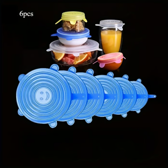🥡⏰ Ultimo Giorno | Coperchi Silicone 6pz -50%