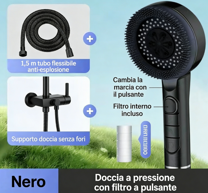 Doccia manuale ad altissima pressione