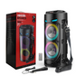 Altoparlante Bluetooth portatile con microfoni cablati