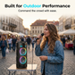 Altoparlante Bluetooth portatile con microfoni cablati