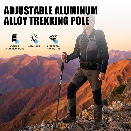 Bastone da trekking regolabile in lega di alluminio