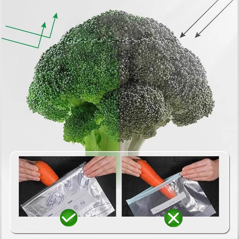 🌿 Dimenticate la plastica! Sacchetti riutilizzabili in alluminio – Conservazione degli alimenti ecologica. ♻️